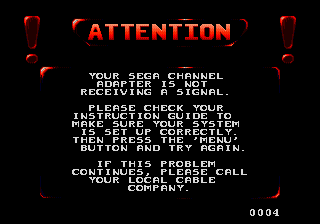 Sega Channel Adaptor screenshot 2 for Sega Genesis